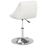 vidaXL Chaises à manger lot de 4 blanc similicuir