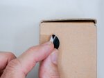 Rouleau de 500 Pastilles autocollantes noires enlevables