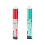 2 vinyles permanents Cricut 91 x 33 cm - menthe  rouge