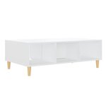 vidaXL Table basse Blanc 103 5x60x35 cm Aggloméré