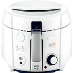 DELONGHI F38436 Friteuse électrique classique RotoFry - Blanc