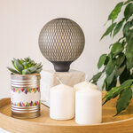Ampoule déco led filament  aspect filet noir  g125  culot e27  4w cons. 2700k blanc chaud