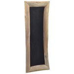 vidaXL Tableau noir 3 Pièces 30x70 cm Bois de teck solide