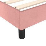 vidaXL Lit à sommier tapissier avec matelas Rose 200x200 cm Velours