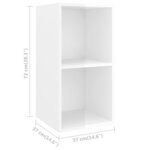 vidaXL Ensemble de meuble TV 3 Pièces Blanc brillant Aggloméré