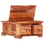 vidaXL Table basse 66 x 70 x 35 cm Bois solide d'acacia