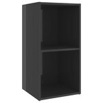 vidaXL Meubles TV 4 Pièces Gris brillant 72x35x36 5 cm Aggloméré
