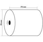 Bobine Pour Machine À Calculer 74x70 Mm - 1 Pli Offset Extra-blanc 60g/m2 - X 50 - Exacompta