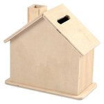 Tirelire en bois à décorer Maison - 10 x 10 x 5 4 cm