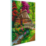 Tableau Broderie Diamant Crystal Art 30x30cm T. Kinkade Cottage