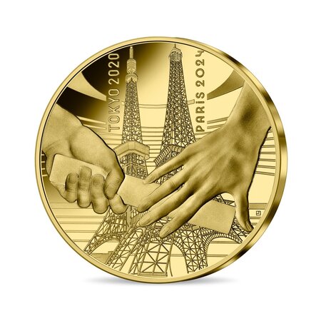 Monnaie de 200€ Or - Jeux olympiques de paris 2024 - Handover Tokyo-Paris