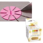 Marque-parts de gâteaux + paillettes comestibles dorées