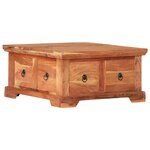 vidaXL Table basse 66 x 70 x 35 cm Bois solide d'acacia