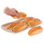 Moule petits pains silicone 6 empreintes 14 x 5 5 cm