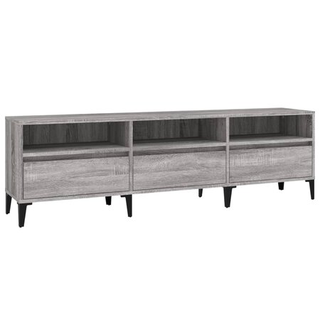 vidaXL Meuble TV sonoma gris 150x30x44 5 cm bois d'ingénierie