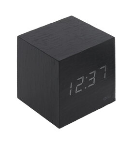 Thermomètre cube finition effet ébène - otio