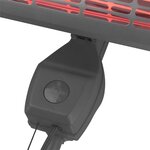 Eurom chauffage pour patio "q-time golden 1800s" 1800 w gris foncé