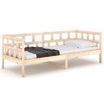 vidaXL Lit de jour bois de pin massif 90x200 cm