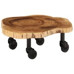 vidaXL Table basse Bois d'acacia massif 60 x 55 x 25 cm