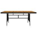 vidaXL Mobilier à dîner d'extérieur 9 Pièces Résine tressée Noir