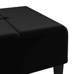 vidaXL Repose-pied Noir 78x56x32 cm Velours
