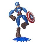 Marvel avengers  figurine captain america bend & flex  15 cm