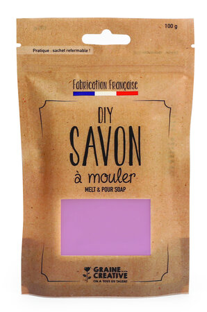 Pain de savon 100 g opaque cassis