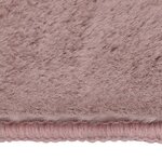 vidaXL Tapis Fausse fourrure de lapin 180x270 cm Vieux rose