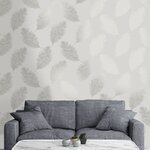 DUTCH WALLCOVERINGS Papier peint Fawning Feather Gris clair