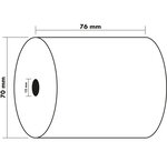 Bobine Pour Tickets De Caisse 76x70 Mm - 1 Pli Offset Extra-blanc 60g/m2. - X 50 - Exacompta