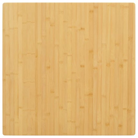 vidaXL Dessus de table 70x70x1 5 cm bambou