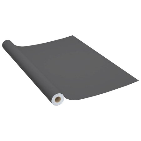 vidaXL Film autoadhésif pour meubles Gris 500x90 cm PVC