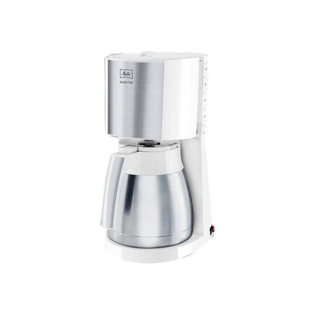 Melitta cafétiere enjoy top therm blanc/ acier brossé 1017-07