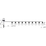 GALIX Guirlande solaire guinguette - 10 LED