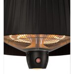 Sunred Chauffage suspendu Artix compact 1500W Halogène Noir ARTIX C-HB