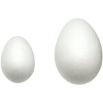 Lot de 25 oeufs blancs en styropor à décorer