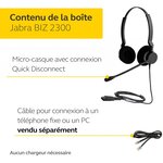 Jabra biz 2300 usb-a uc casque stéréo intra-auriculaire - casque antibruit filaire communications unifiées avec unité de contrôl