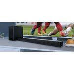 MUSE M-1750 SBT - Barre de son avec caisson de basse sans fil - 150W - Bluetooth - Support mural - Entrée auxiliaire 3,5mm - Noir
