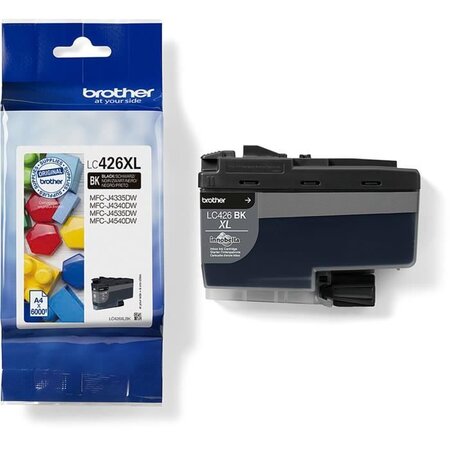 Brother - cartouche d'encre lc426xlbk - noir haute capacité de 6000 pages - pour mfc-j4340dw  mfc-j4540dw et mfc-j4540dwxl