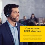 Jabra evolve 30 ms casque stereo - casque certifié microsoft voip softphone avec annulation passive du bruit - câble usb avec co