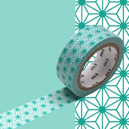 Masking Tape MT étoile asanoha vert