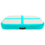 vidaXL Tapis gonflable de gymnastique avec pompe 60x100x20 cm PVC Vert