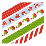 5 masking tapes 5 m Noël & champignons