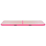 vidaXL Tapis gonflable de gymnastique avec pompe 400x100x10cm PVC Rose