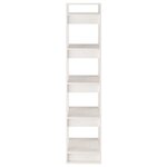 vidaXL Bibliothèque/Séparateur de pièce Blanc 41x35x160 cm Pin solide