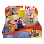 REV & ROLL  VOITURE JOUET POWER-UP  Véhicule Alley avec Fonction Power-Up Accompagné de sa Figurine Avery de 8 cm  Jouet du Dessi