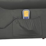 vidaXL Fauteuil de massage inclinable Gris foncé Velours