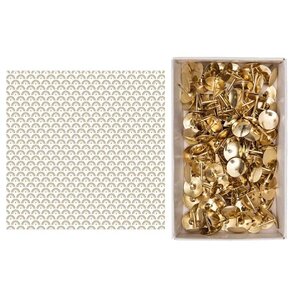 Papier calque japonais 90 g/ m² 30 x 30 cm Paons + 150 punaises dorées