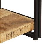 vidaXL Bibliothèque à 3 niveaux 140x30x80 cm Bois de manguier massif