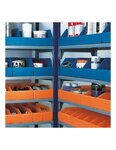 (lot  25 bacs) bac à bec plastique alvéolaire bleu 9l